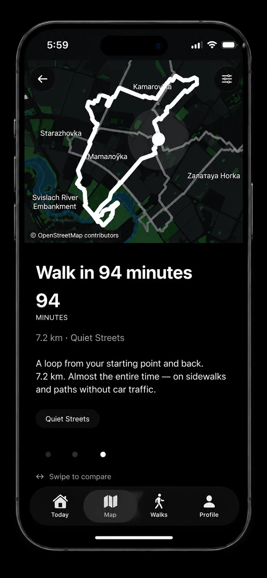 Peripatos on an iPhone